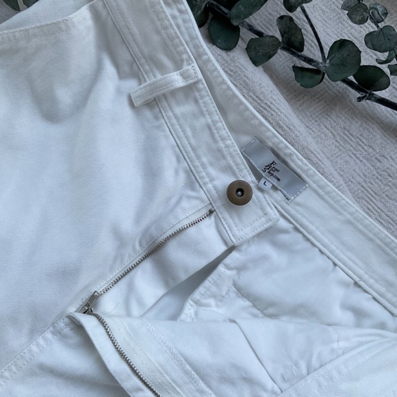 Front Row Shop High Rise Straight Leg Jean White Size L - Picture 2 of 4